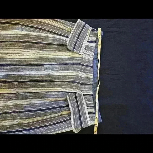 Trendy Striped Midi Skirt with Pockets - Picture 4 of 7